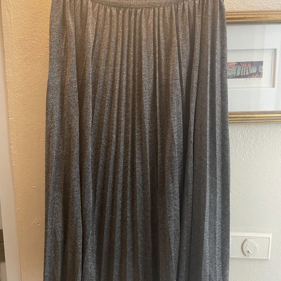 Metallic Midi Skirt - Picture 1 of 2